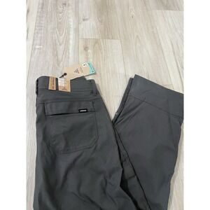 Prana Zion II Stretch Relaxed Fit Mens 31/30 Dark Iron  Gorpcore Pants NWT.